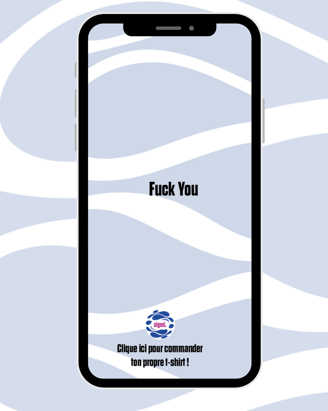 T-Shirt QR "F**k you"