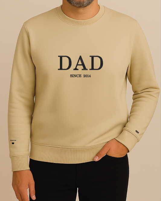 Sweatshirt col rond [Dad Since]