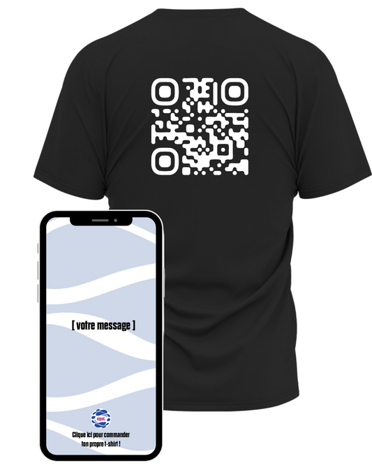 T-Shirt QR Message personnalisable