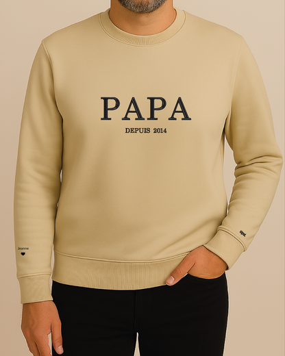 Sweatshirt col rond [Papa Depuis]