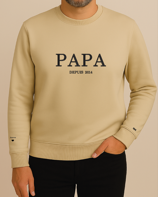 Sweatshirt col rond [Papa Depuis]