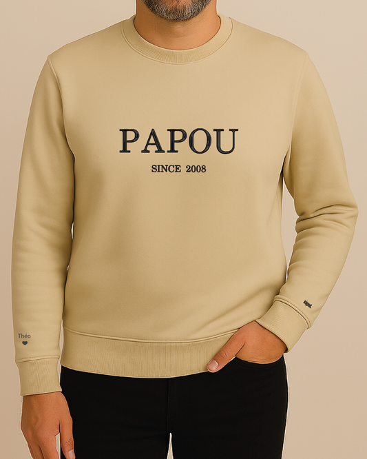 Sweatshirt col rond [Papou Since]